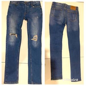 Men’s Denim Co distressed blue jeans 34x34